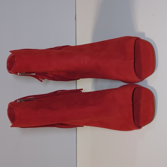 Vince Camuto Amenala Peep Toe Side Zip Bootie Size 8.5 - Picture 2 of 12